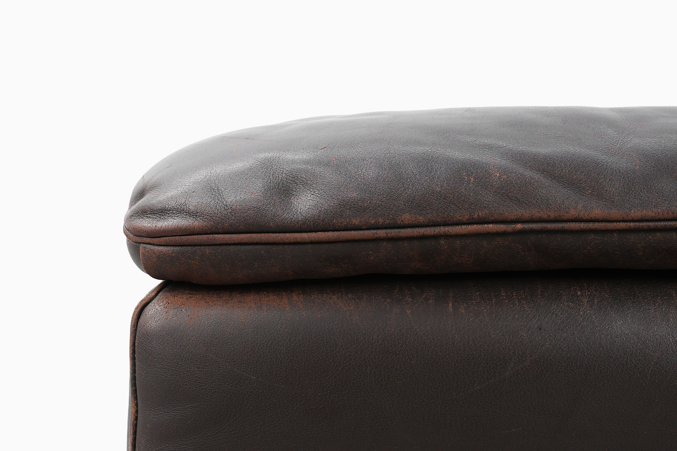 Mid-century De Sede DS‑11 Ottoman in Brown Leather, Switzerland 1960sthumbnail